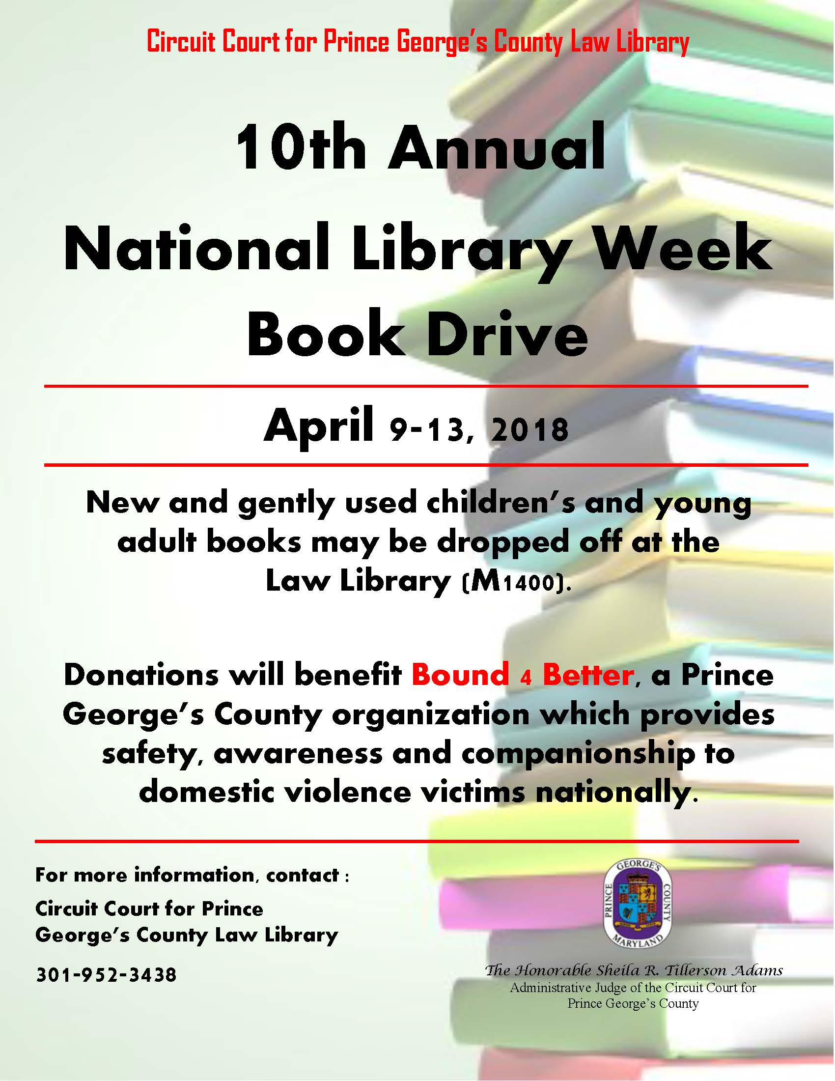 Law Library - National Book Drive 2018