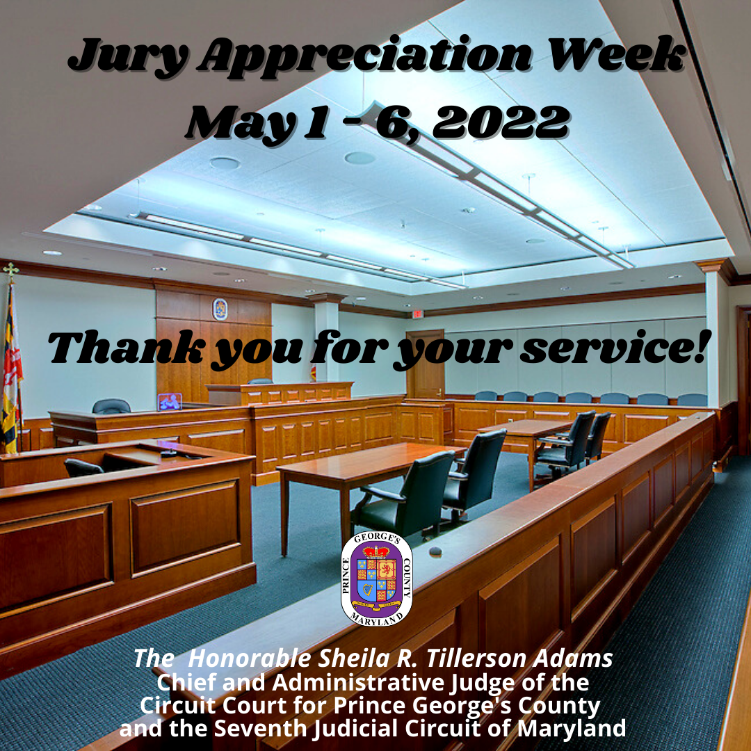 Jury Appreciation Week May 1 - May 6