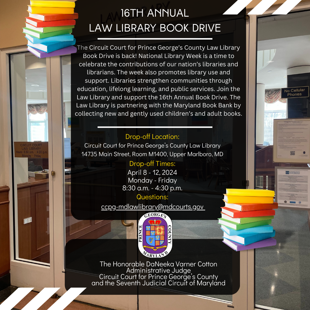 16th Annual Law Library Book Drive 